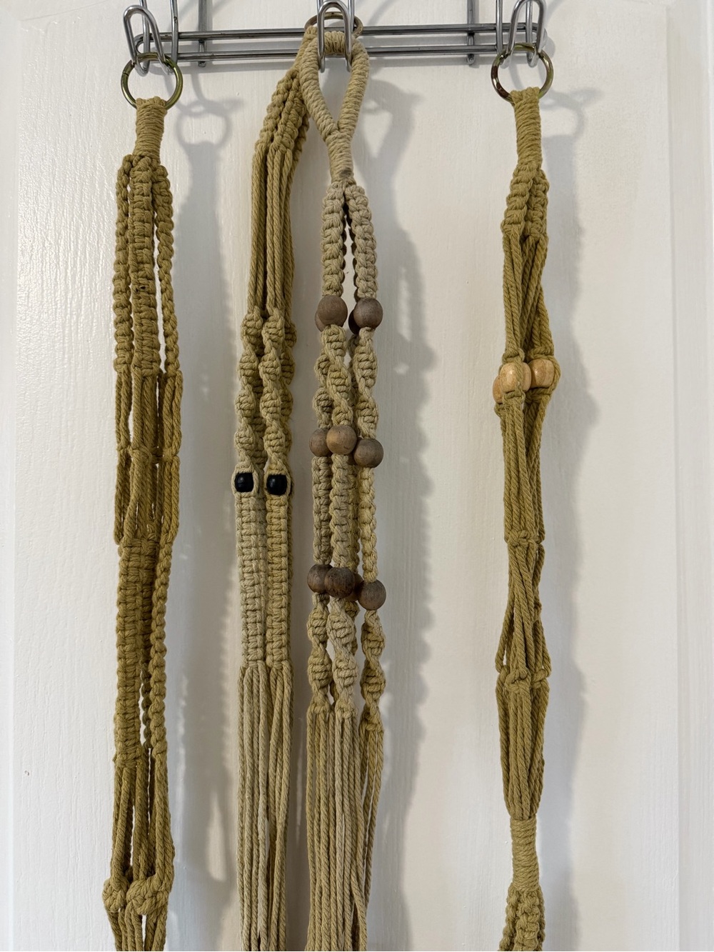 4 pcs Varying Design Macrame’ Hanging Planters